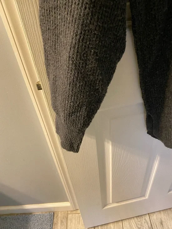 aerie Charcoal Ribbed Crewneck Sweater - Picture 4 of 6